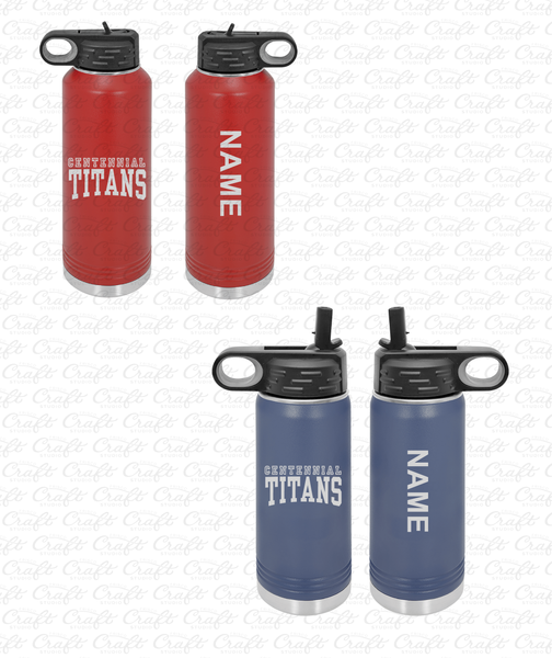 Centennial Titans Stainless Steel 40oz Polar Camel Water Bottle