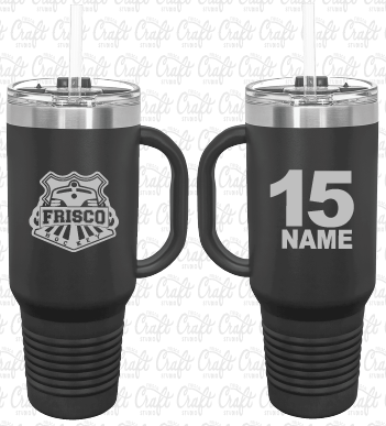 Frisco Ice Hockey Stainless Steel 40 oz Polar Camel Travel Mug