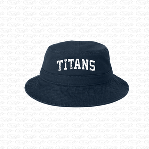 Centennial Titans Navy/White Bucket Hats with NO CHIN DRAWCORD