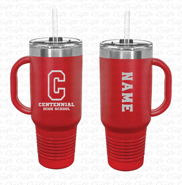 Centennial Titans Stainless Steel 40 oz Polar Camel Travel Mug