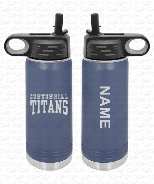 Centennial Titans Stainless Steel 40oz Polar Camel Water Bottle