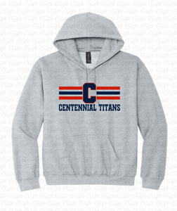 Centennial Titans Striped Grey Hoodie