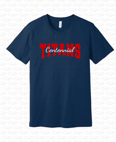 Centennial Titans Navy Short Sleeve T-Shirt