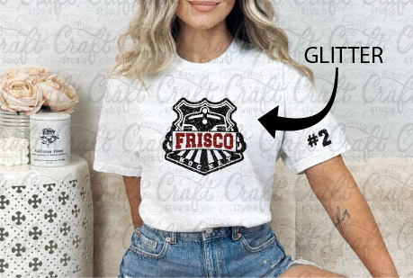 Frisco Ice Hockey Glitter Logo