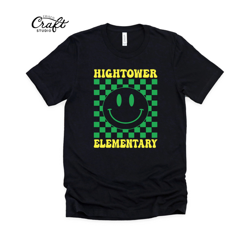 Hightower Elementary Smiley Face Cotton T-Shirt