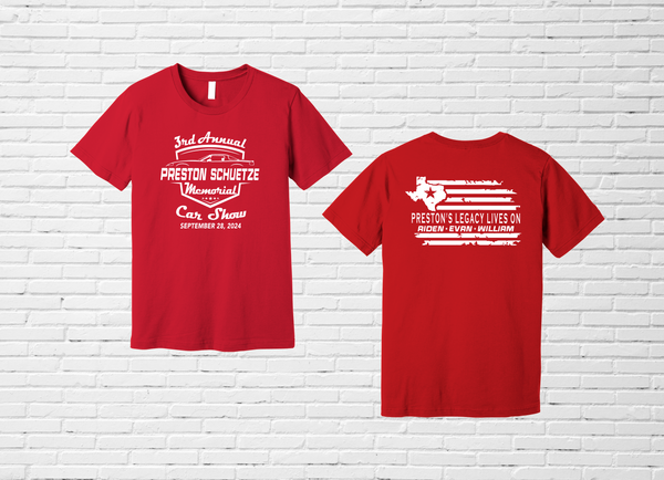 Preston Schuetze Memorial Car Show T-Shirt - YOUTH