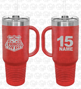 Frisco Ice Hockey Stainless Steel 40 oz Polar Camel Travel Mug