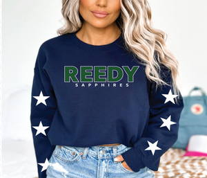 Reedy Sapphires Star Crew Neck Sweatshirt