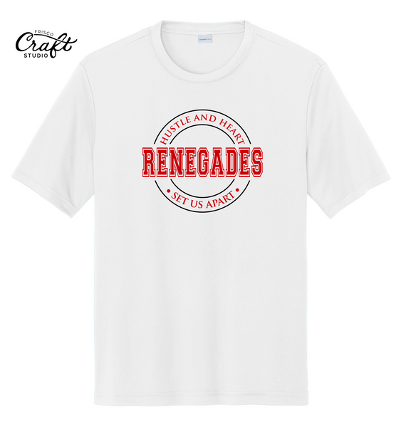 Renegades Hustle & Heart Short Sleeve Dri-Fit - White