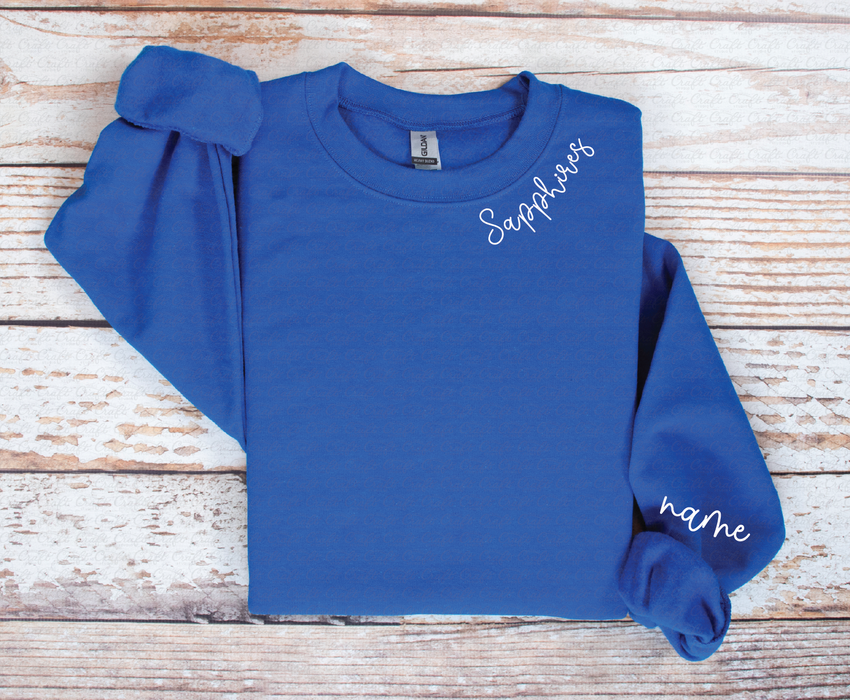 Sapphires Personalized Crew Neck Sweatshirt