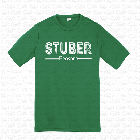 Stuber Distressed Dri Fit-Kelly Green