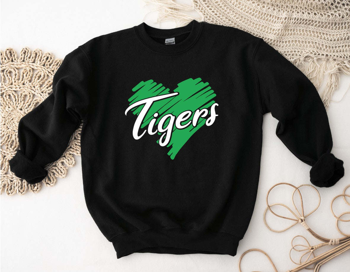 Tigers - Doodle Heart - Sweatshirt