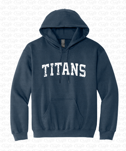 Centennial Titans Distressed Navy Hoodie