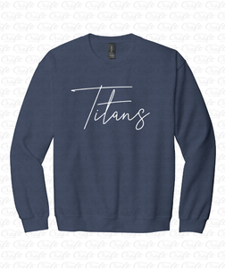 Centennial Titans Navy Script Sweatshirt