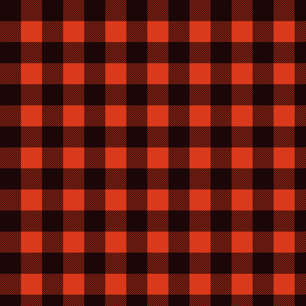 Black Buffalo Plaid Pattern 2-inch Graphic by CliffviewGraphics